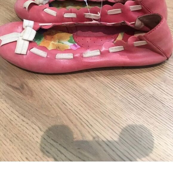 Born Concept Women's 9 Ballet Flats Pink With Gold Now Accent. - Picture 1 of 5